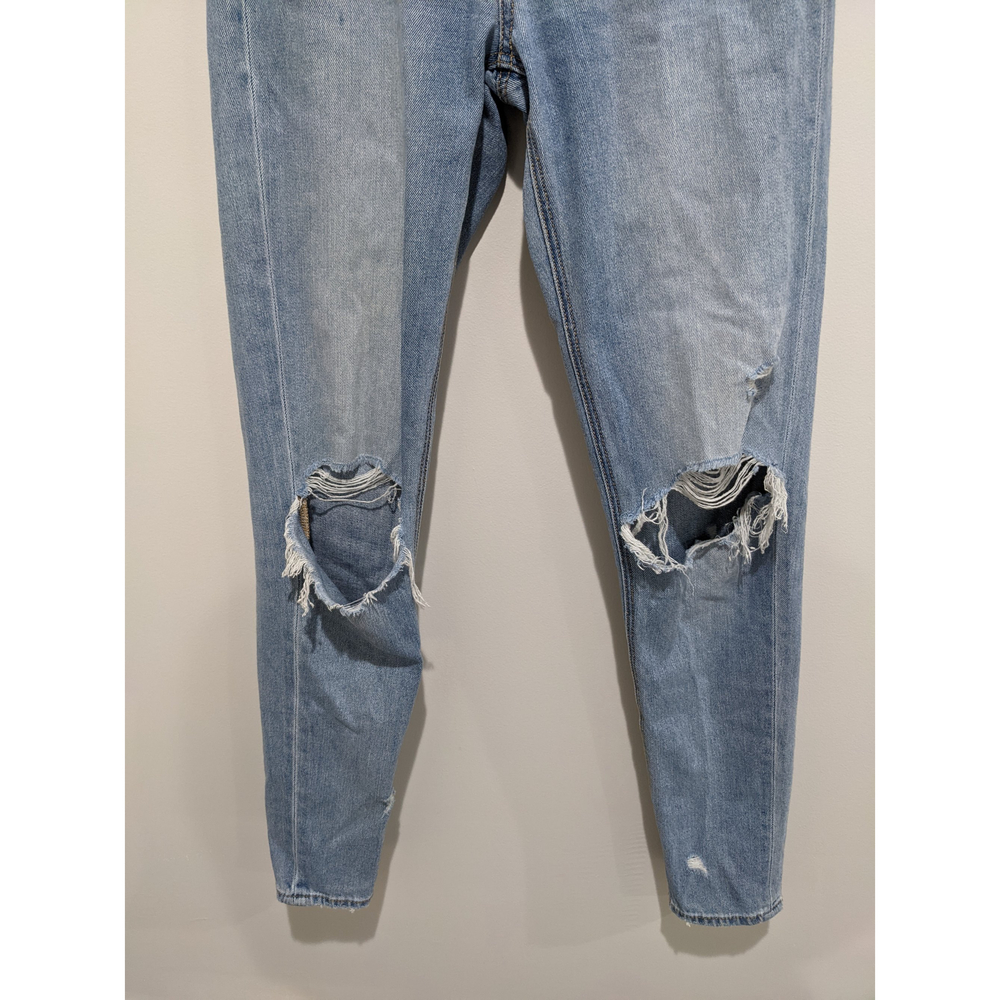 American Eagle Distressed Mom Jeans Size 0 - Picture 2 of 7